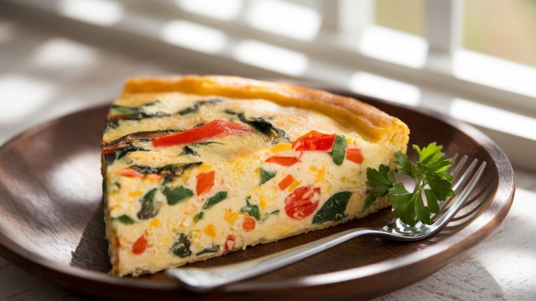 A Flavorful Vegetable and Cheese Frittata