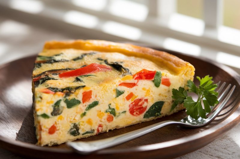 Savory Vegetable and Cheese Frittata Recipe