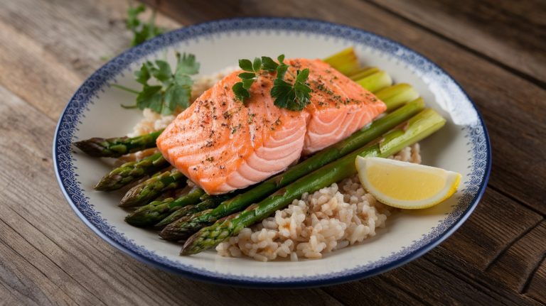 A Nutritious Salmon and Asparagus Dish