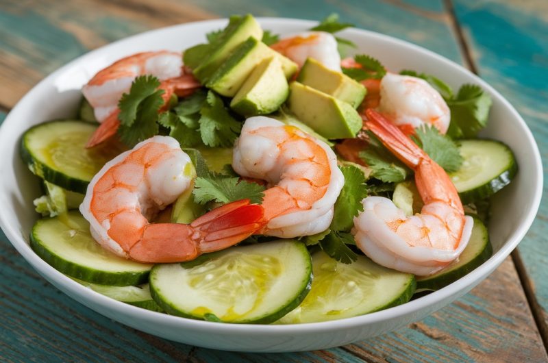 Refreshingly Light Shrimp and Cucumber Salad