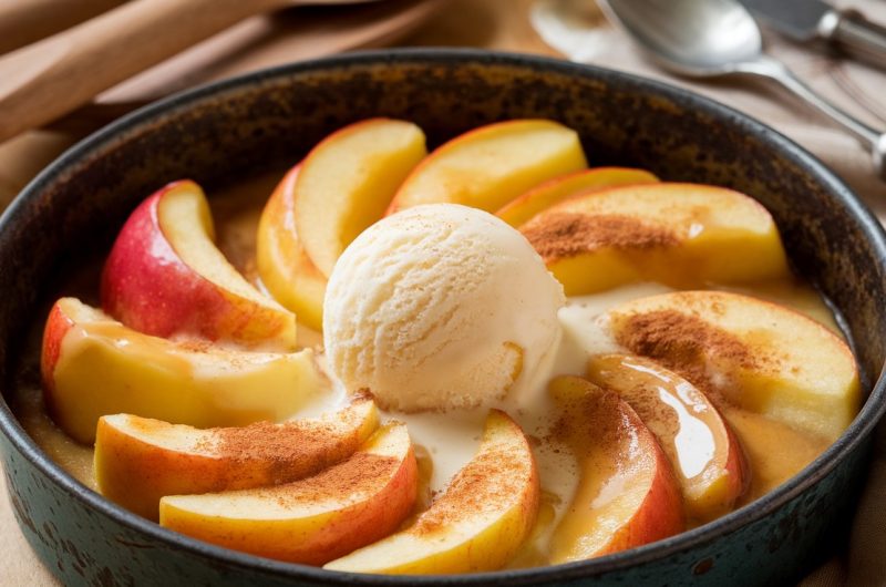 Delicious Baked Apple Slices with Cinnamon