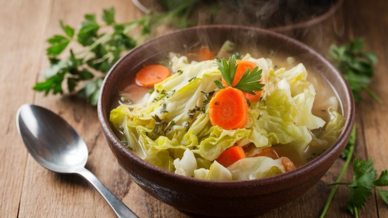 Delicious Low Calorie Cabbage Soup