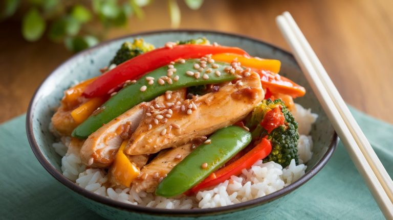 Delicious Single Serve Chicken Stir Fry