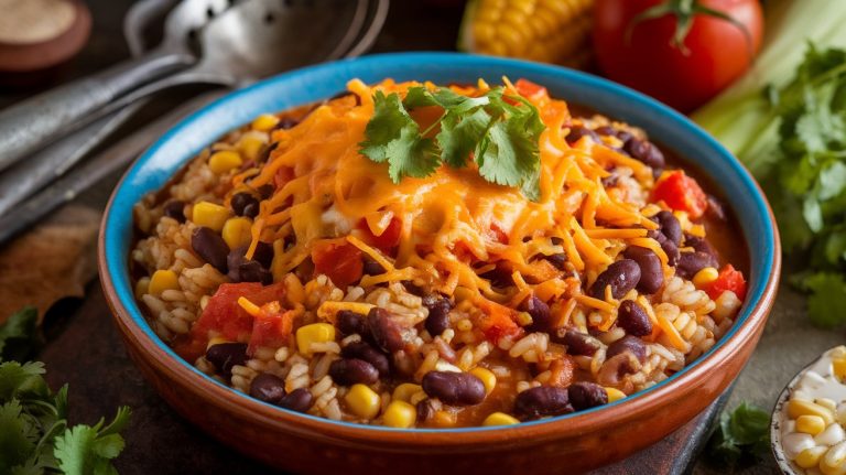 Delicious and Easy One Pot Mexican Rice and Beans