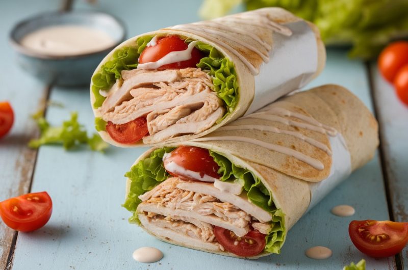 Quick and Easy 5-Ingredient Chicken Wraps Recipe