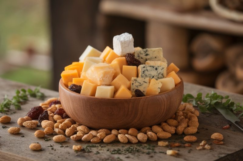 Savory Cheese and Nut Snack Packs