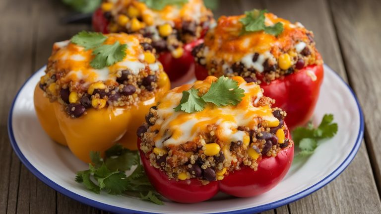 Deliciously Healthy Stuffed Bell Peppers