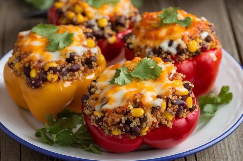 Gluten-Free Stuffed Bell Peppers with Quinoa and Black Beans