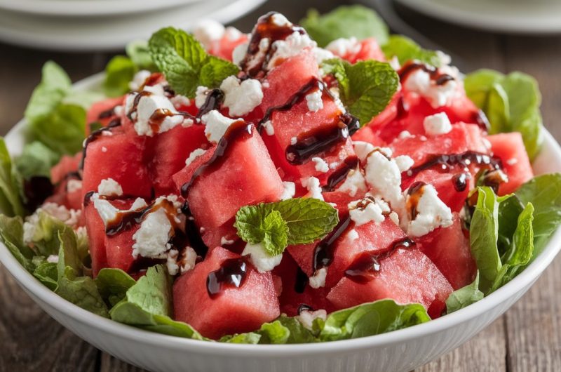 Refreshing Watermelon Feta Salad with Mint