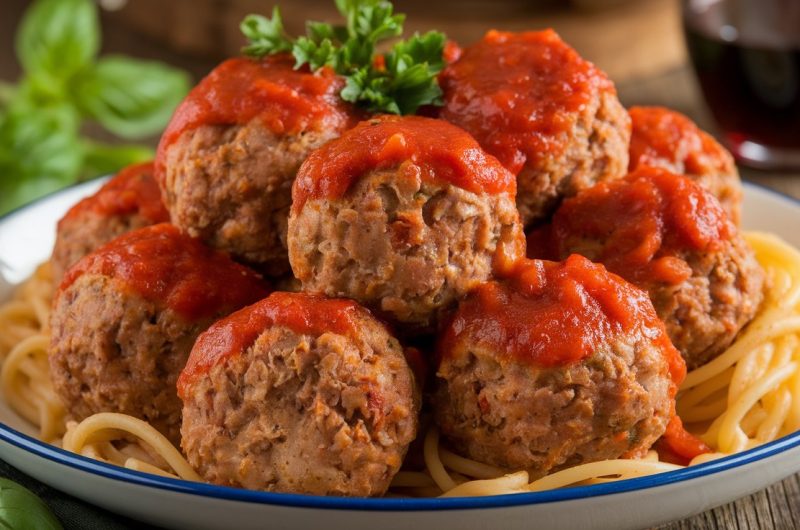 Savory Beef and Turkey Meatballs Recipe