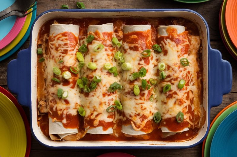 Freezer-Friendly 5-Ingredient Chicken Enchiladas Recipe