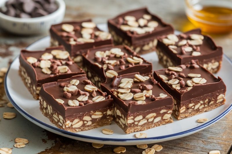 Delicious No-Bake Chocolate Oat Bars Recipe