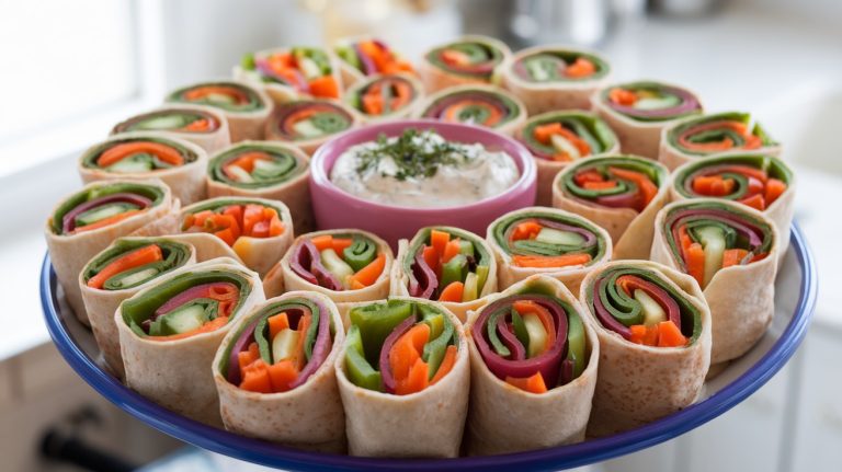 Fresh and Flavorful Rainbow Veggie Wraps