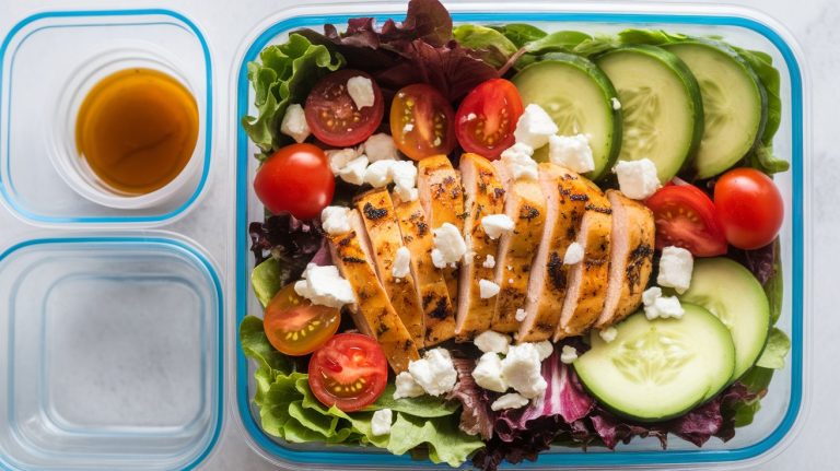 Grilled Chicken Salad Bowls for Meal Prep