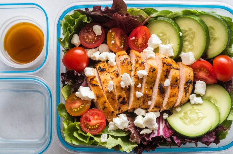 Healthy Grilled Chicken Salad Bowls