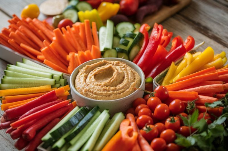 Mini Veggie and Hummus Snack Packs