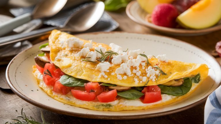 Healthy and Delicious Egg White Veggie Omelet