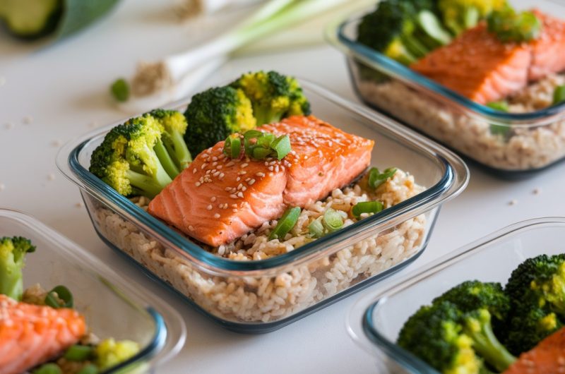 Delicious Teriyaki Salmon Meal Prep Bowls