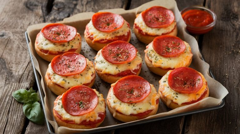 Quick and Easy Cheesy Mini Pizza Bagels