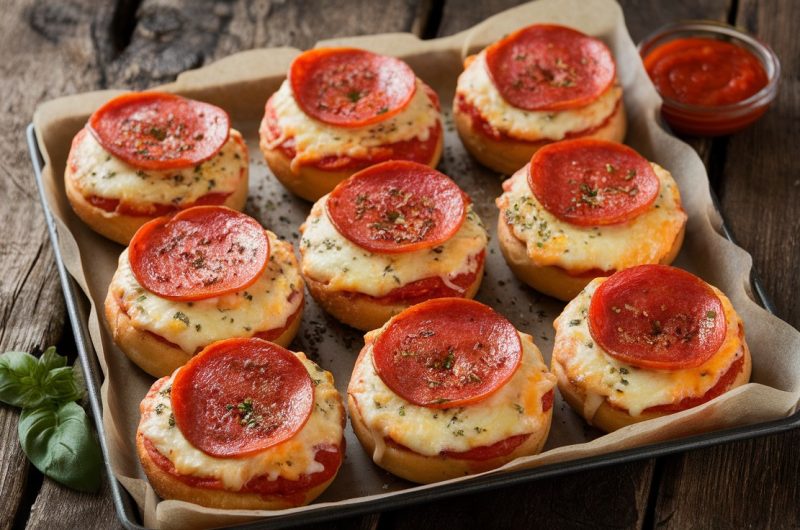 Cheesy Mini Pizza Bagels Recipe