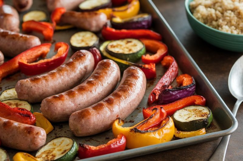 Easy Sheet Pan Sausage and Veggies Recipe