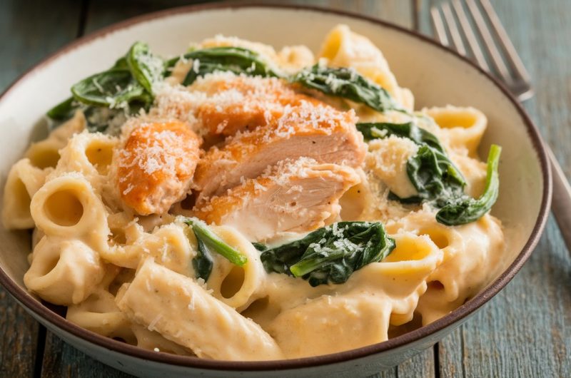 One-Pot Creamy Chicken Alfredo Pasta