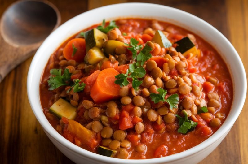 Hearty Vegan Lentil and Vegetable Stew