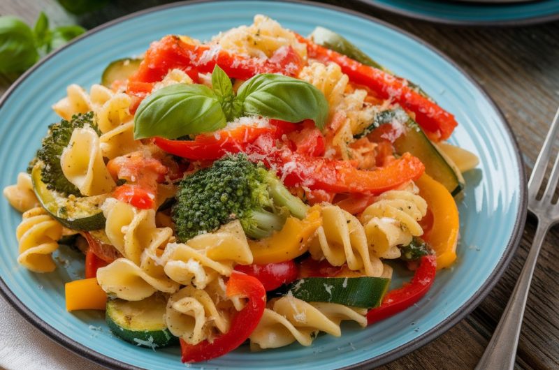 Quick and Easy One-Pan Pasta Primavera for One