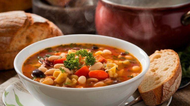 The Ultimate Comfort Food Minestrone Soup