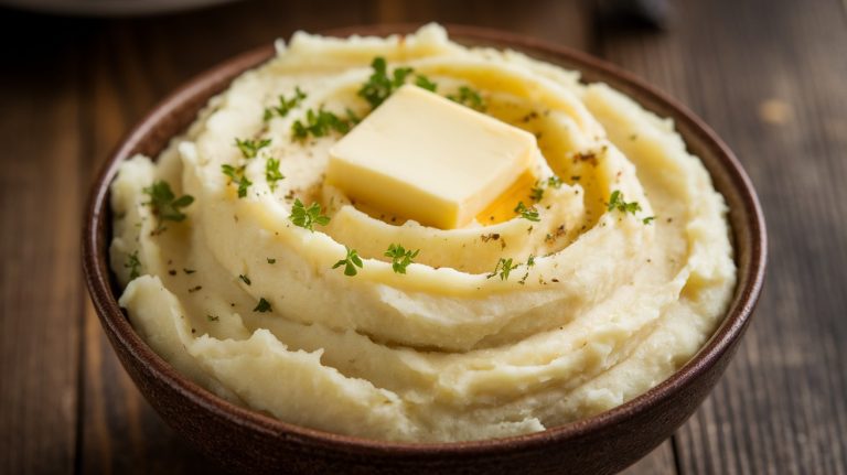 The Ultimate Comfort Food Slow Cooker Garlic Mashed Potatoes