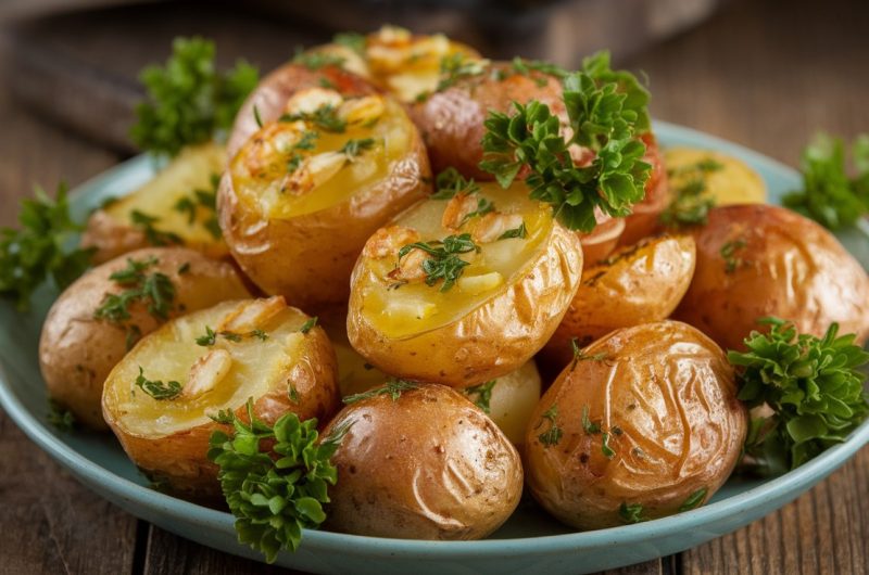 Savory Garlic and Herb Roasted Potatoes Recipe