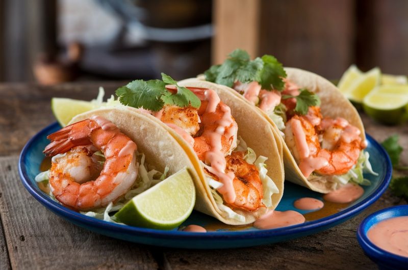 Zesty Honey Lime Grilled Shrimp Tacos