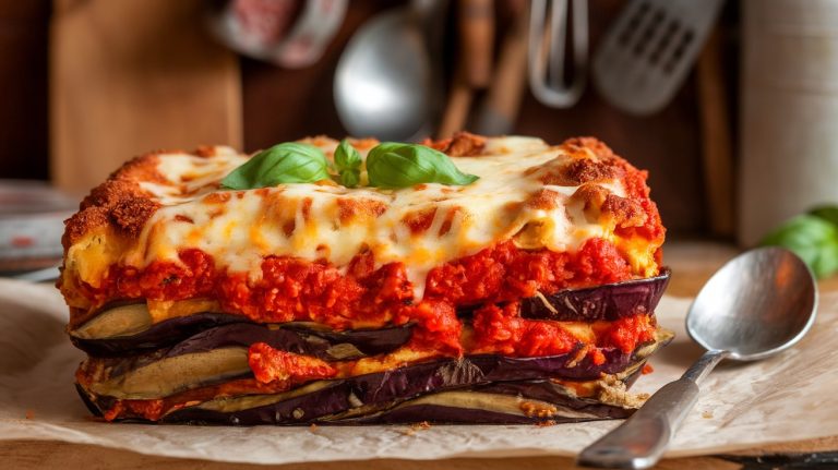 Vegan Eggplant Parmesan Casserole